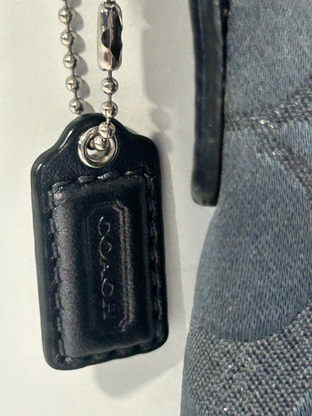 Coach Signature Black Jacquard Mini Shoulder Bag Y2K Crossbody Purse Small - Picture 4 of 12